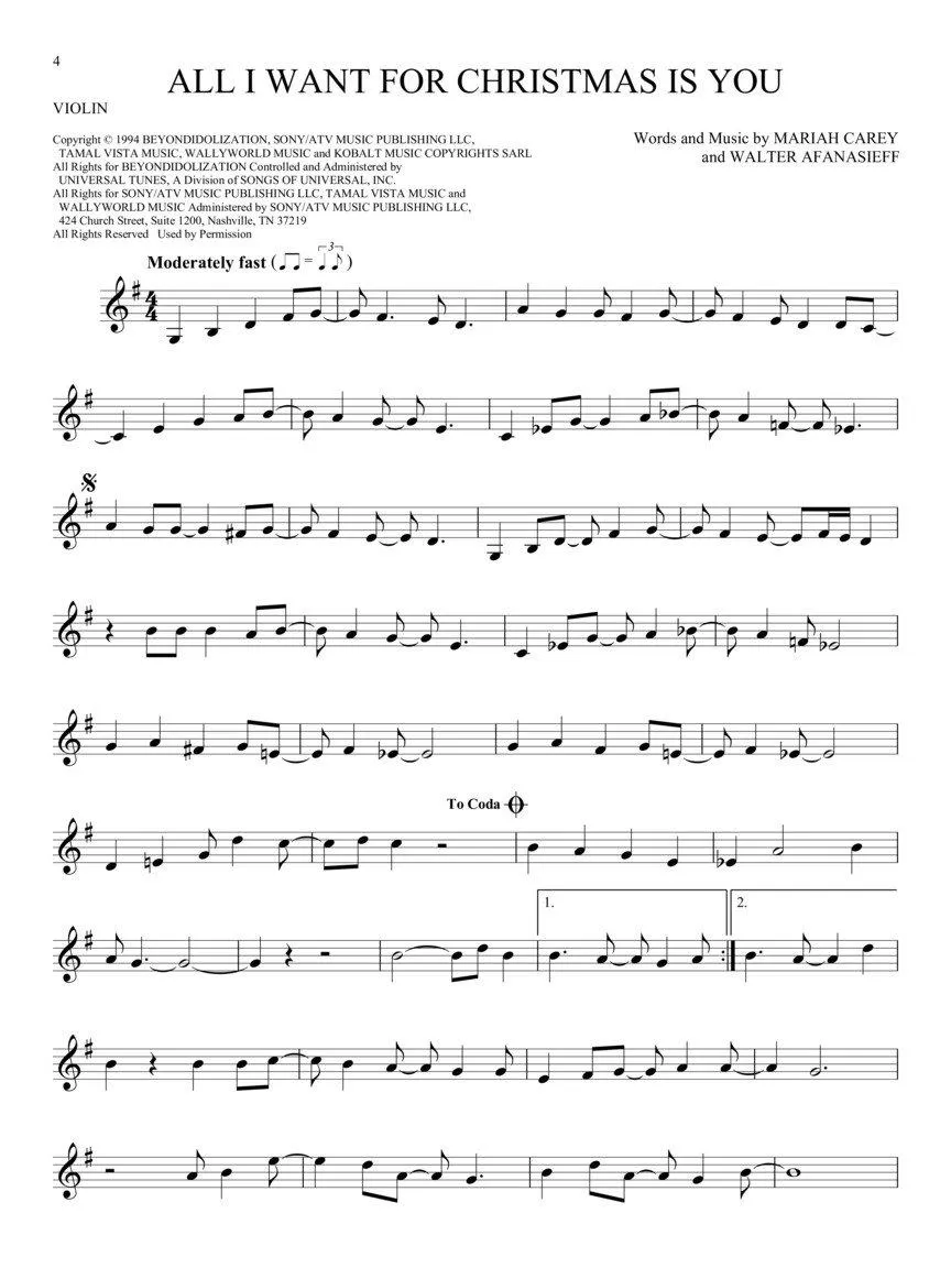 101 Christmas Songs for Violin