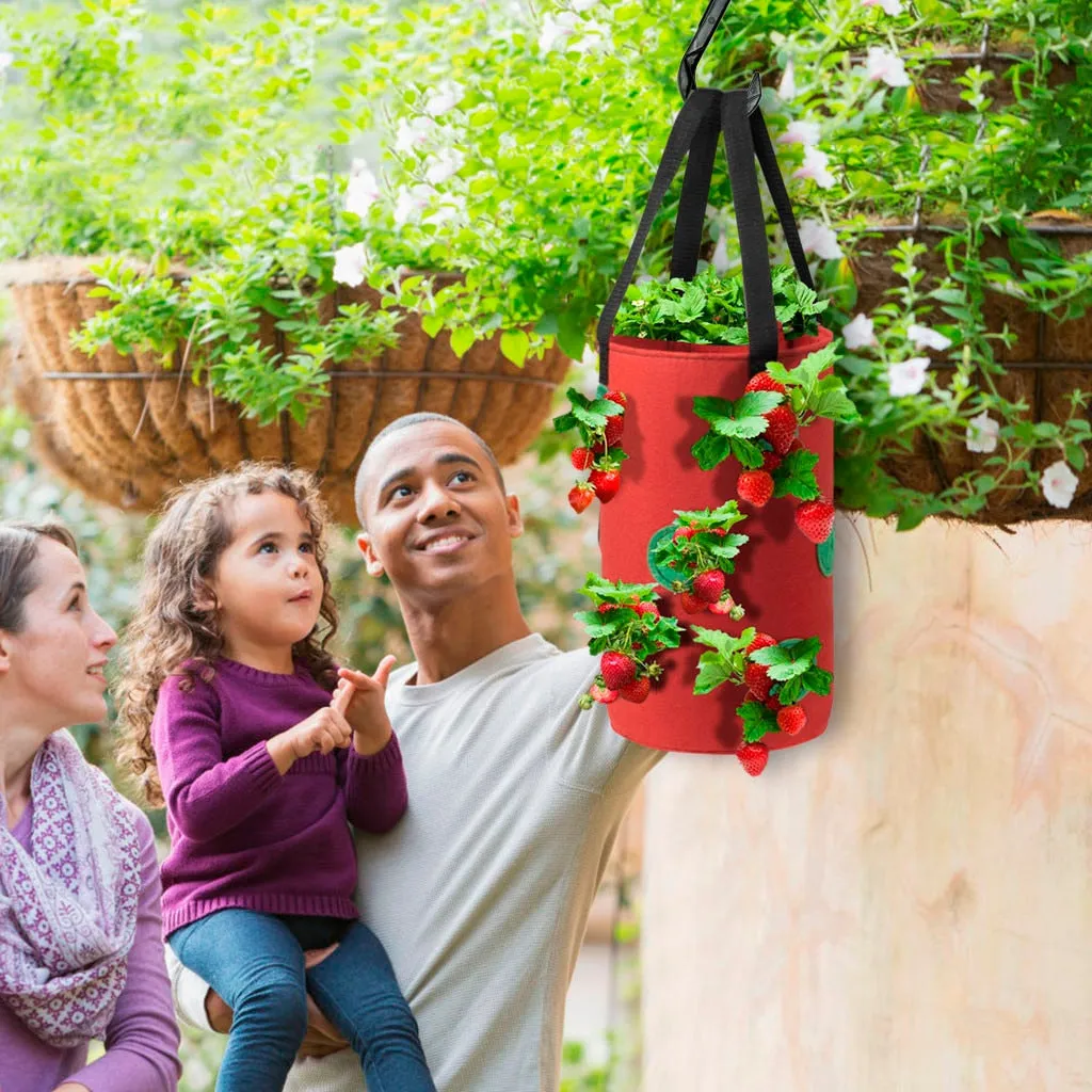 11 Hole Hanging Potato Strawberry Planter Bags
