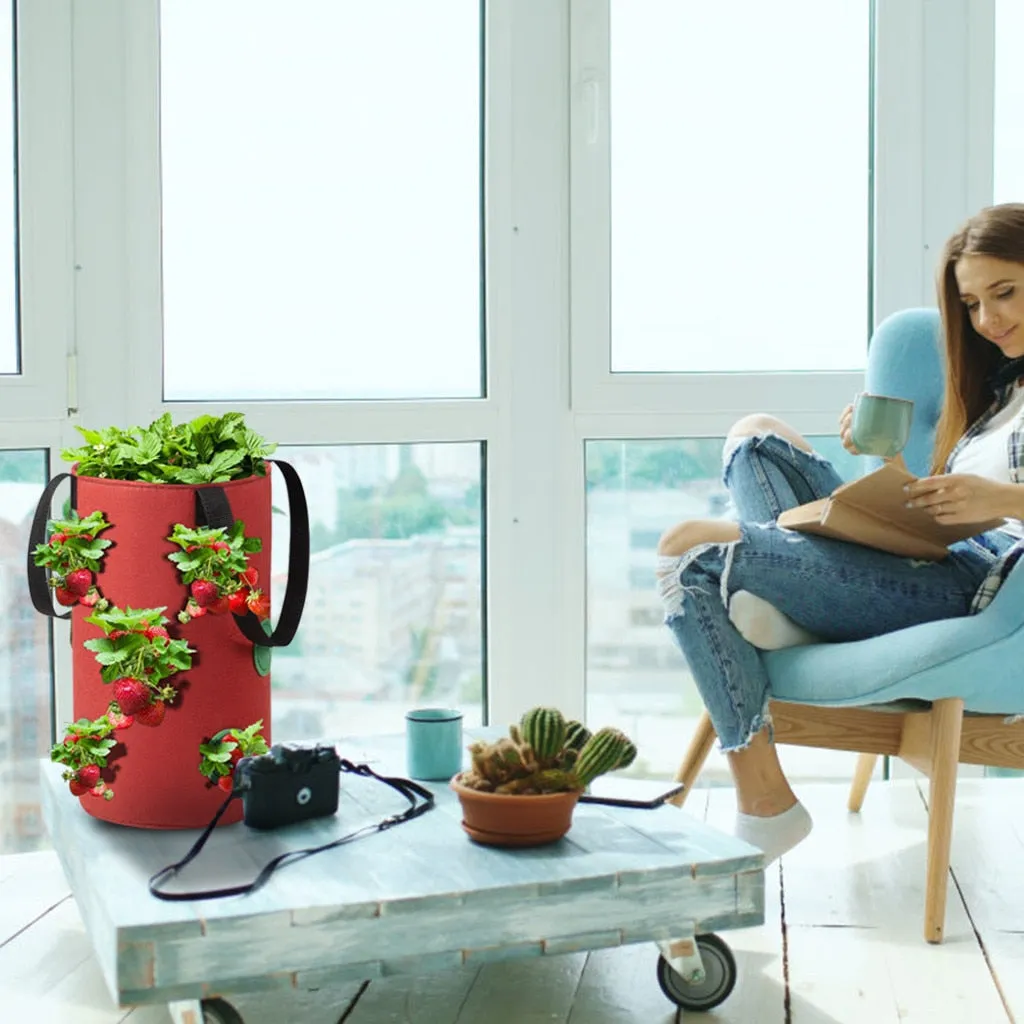 11 Hole Hanging Potato Strawberry Planter Bags