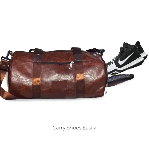 17/9 inch PU leather Fitness Gym Bag