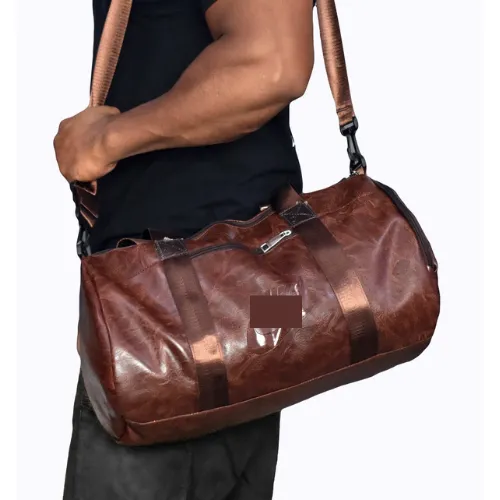17/9 inch PU leather Fitness Gym Bag