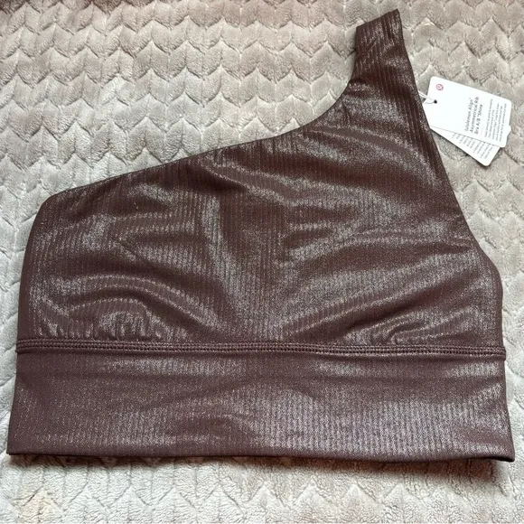 2. NWT Lululemon Align Asymmetrical Ribbed Bra *Light Support A/B Cup- Size 4