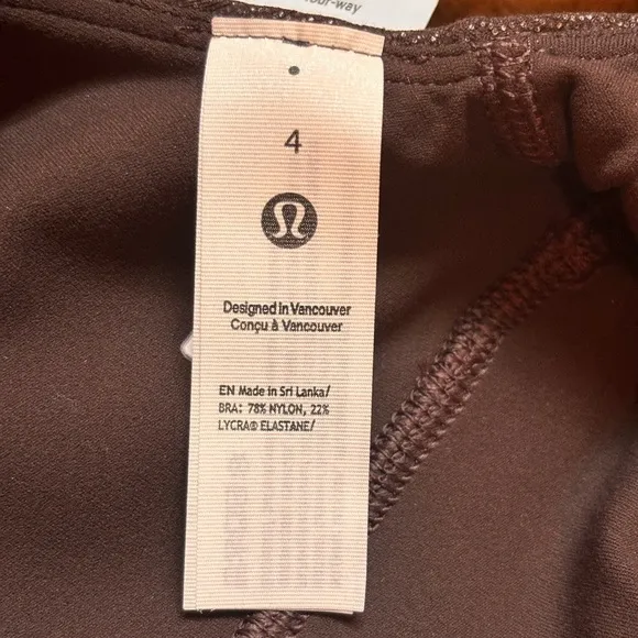 2. NWT Lululemon Align Asymmetrical Ribbed Bra *Light Support A/B Cup- Size 4