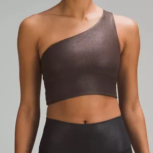 2. NWT Lululemon Align Asymmetrical Ribbed Bra *Light Support A/B Cup- Size 4