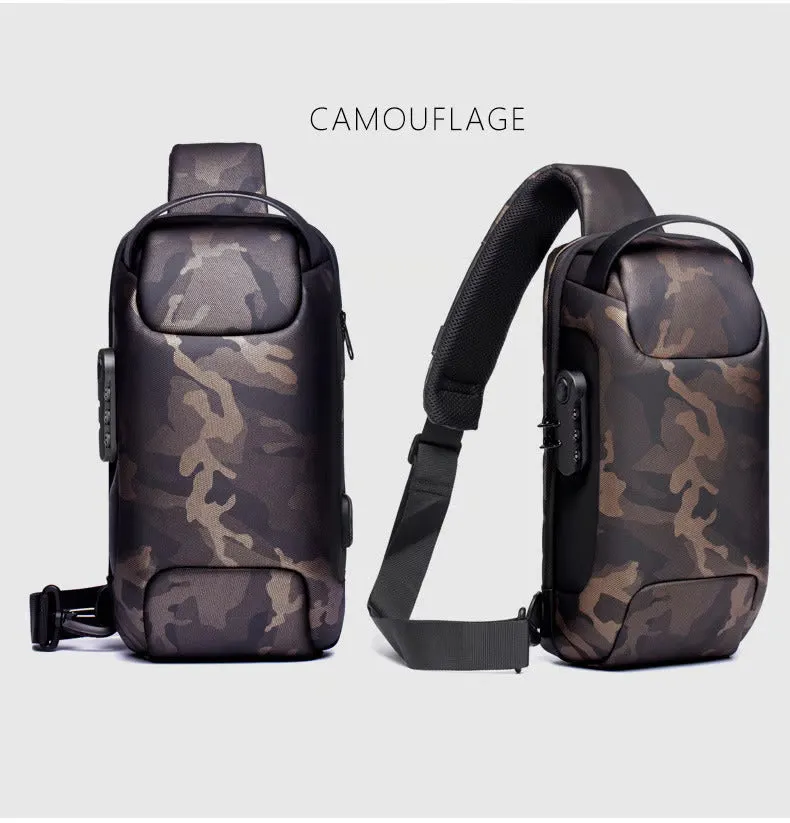 🎁2024 New Year Hot Sale🎁New Carbon Fiber Streamline Anti-Theft Sling Bag 🔥