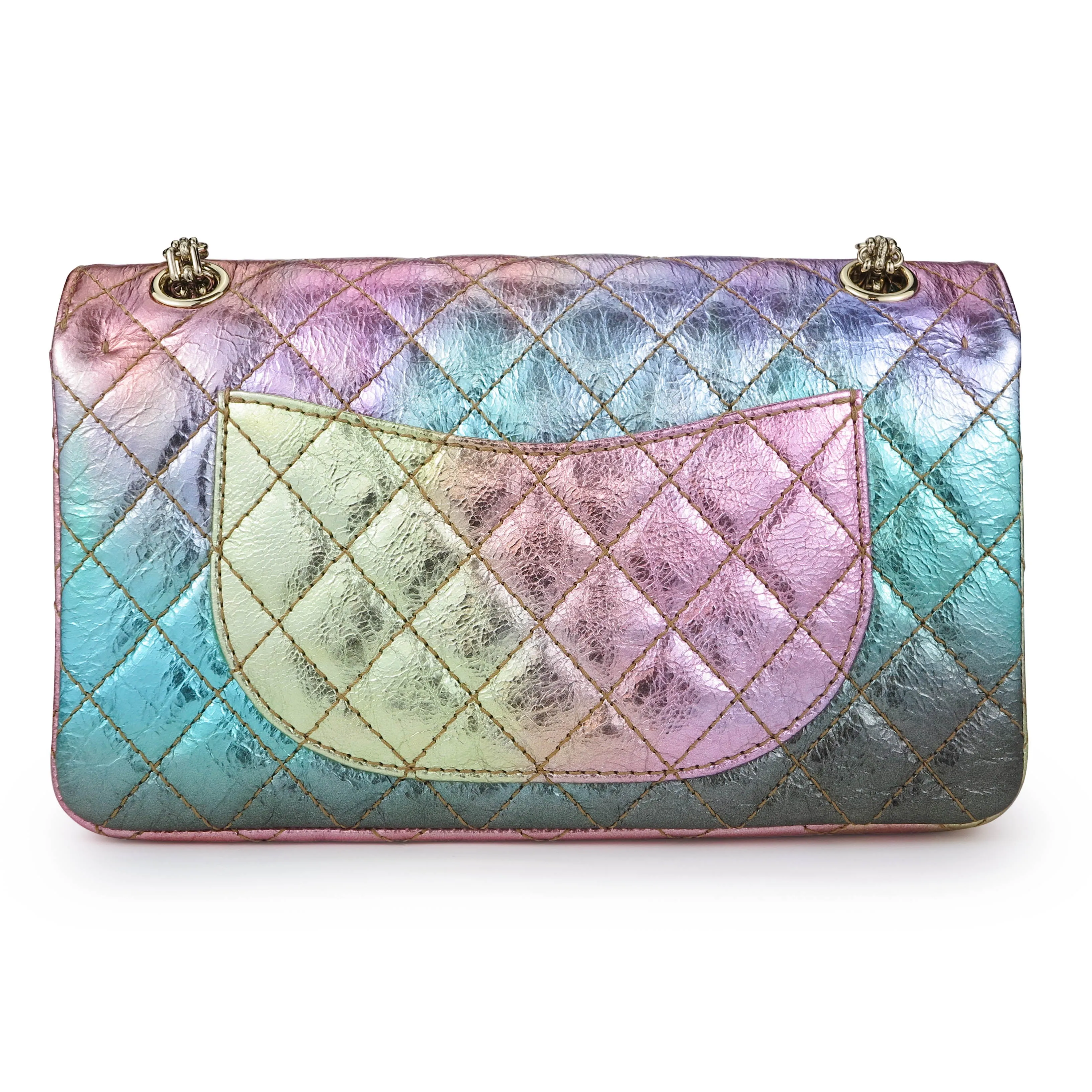 20A Rainbow Metallic 2.55 Reissue Flap Bag Size 225
