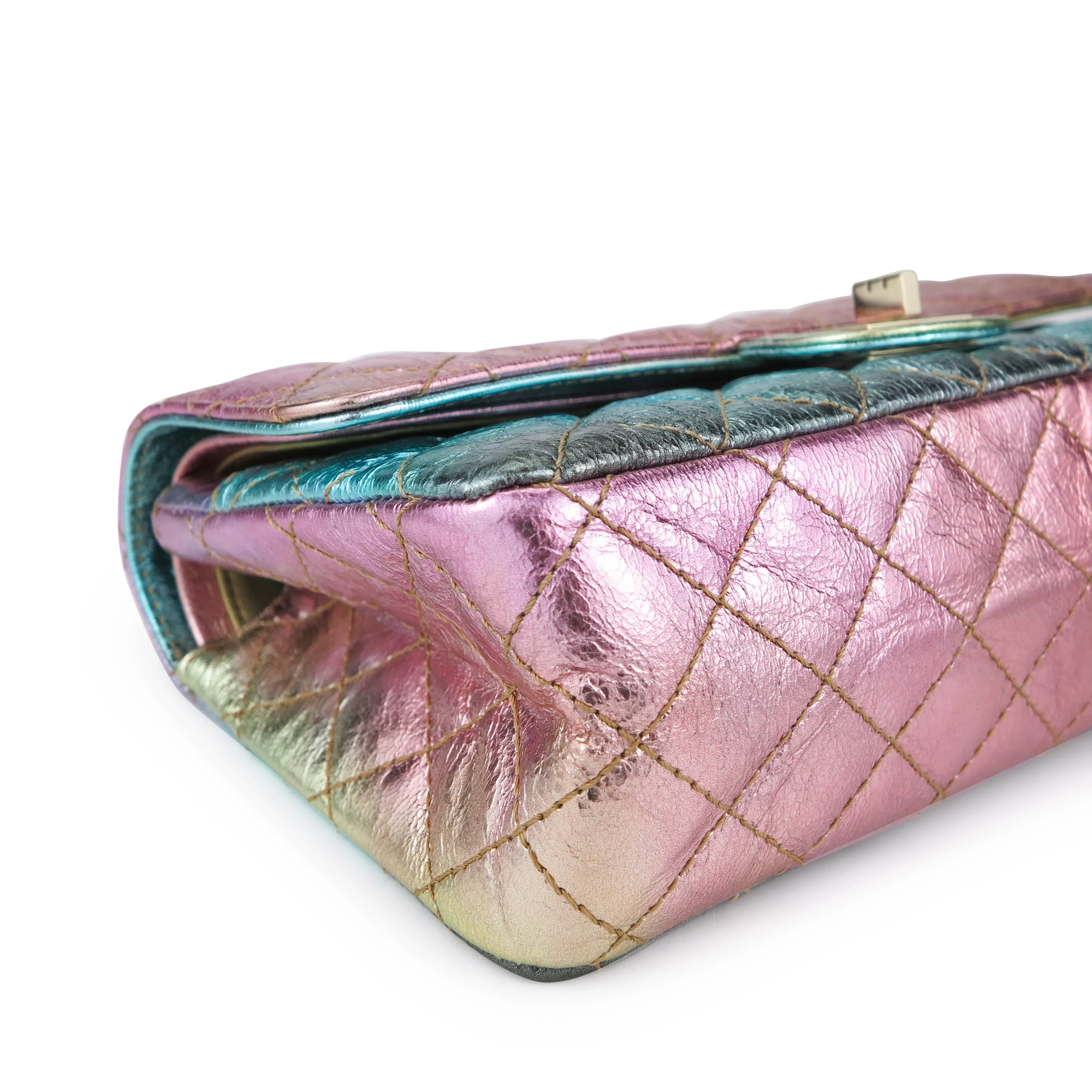 20A Rainbow Metallic 2.55 Reissue Flap Bag Size 225