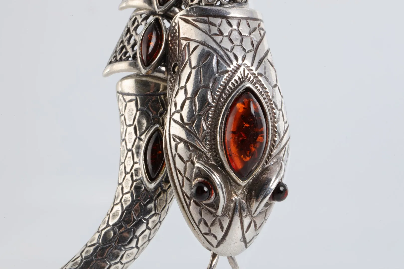 26" 925 Silver Large Snake Necklace (162.45g.)