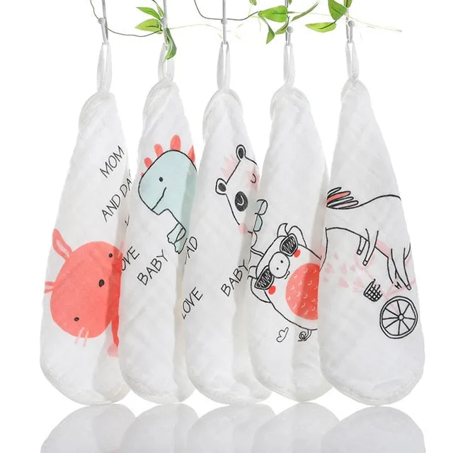 5pcs Cotton Baby Towel