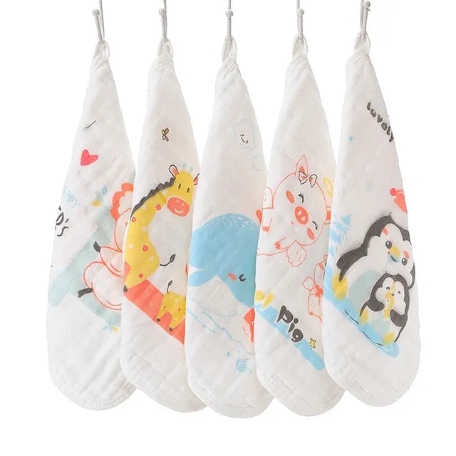 5pcs Cotton Baby Towel