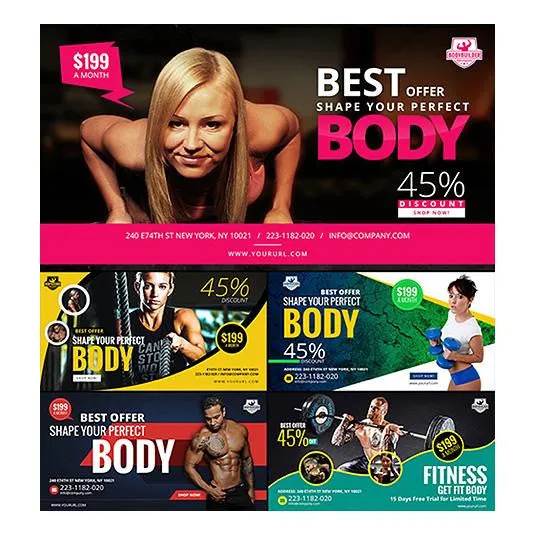 70 - Fitness Facebook Banners