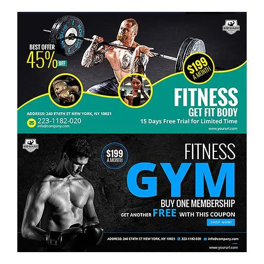 70 - Fitness Facebook Banners