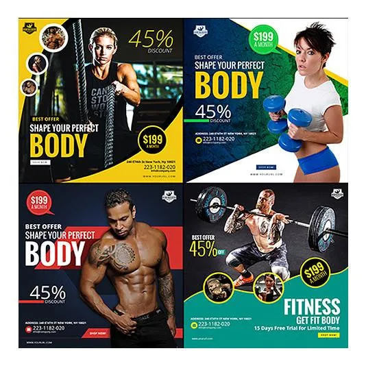 70 - Fitness Facebook Banners