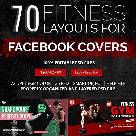70 - Fitness Facebook Banners