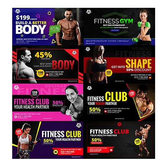 70 - Fitness Facebook Banners