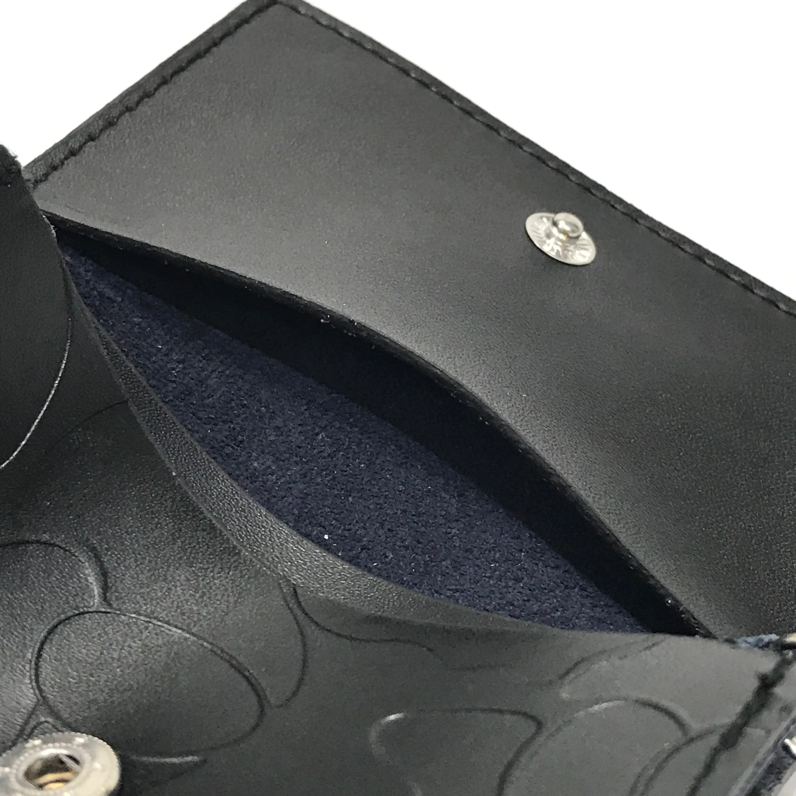 A Bathing Ape Bape Embossed Leather Wallet / Card Case