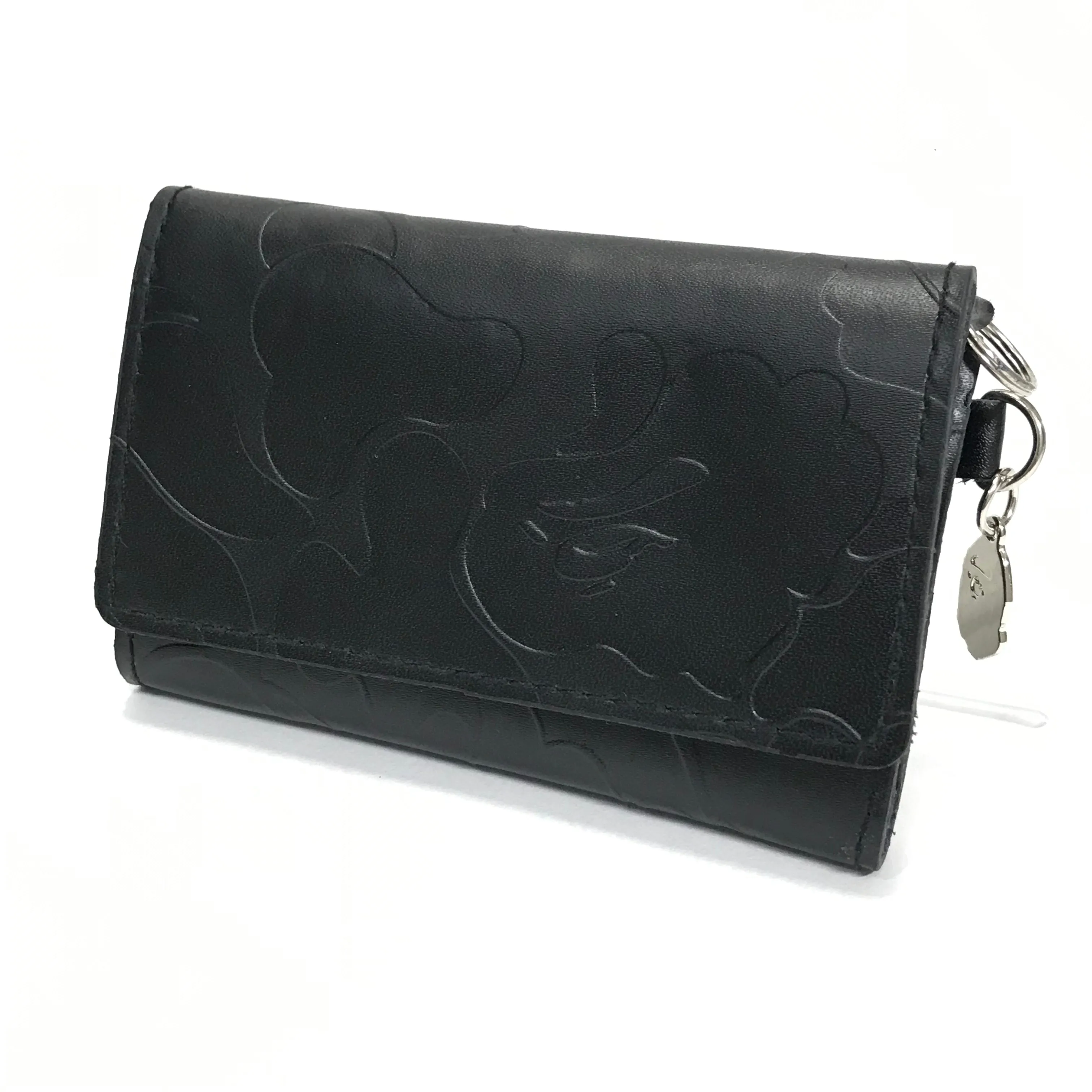 A Bathing Ape Bape Embossed Leather Wallet / Card Case