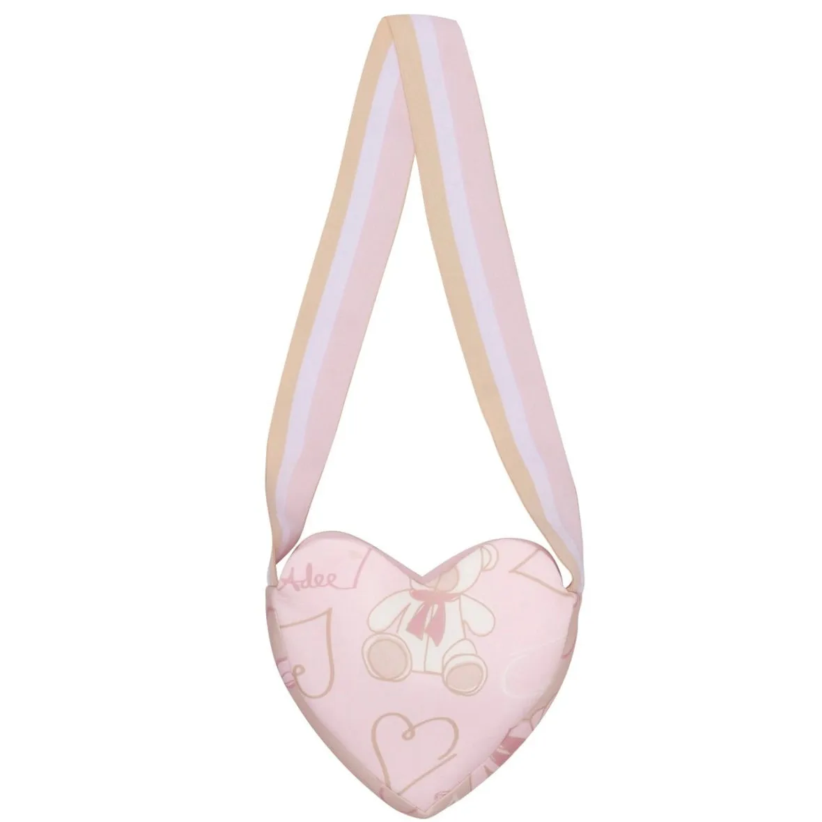ADee SASHA Beige Teddy Heart Bag W243936