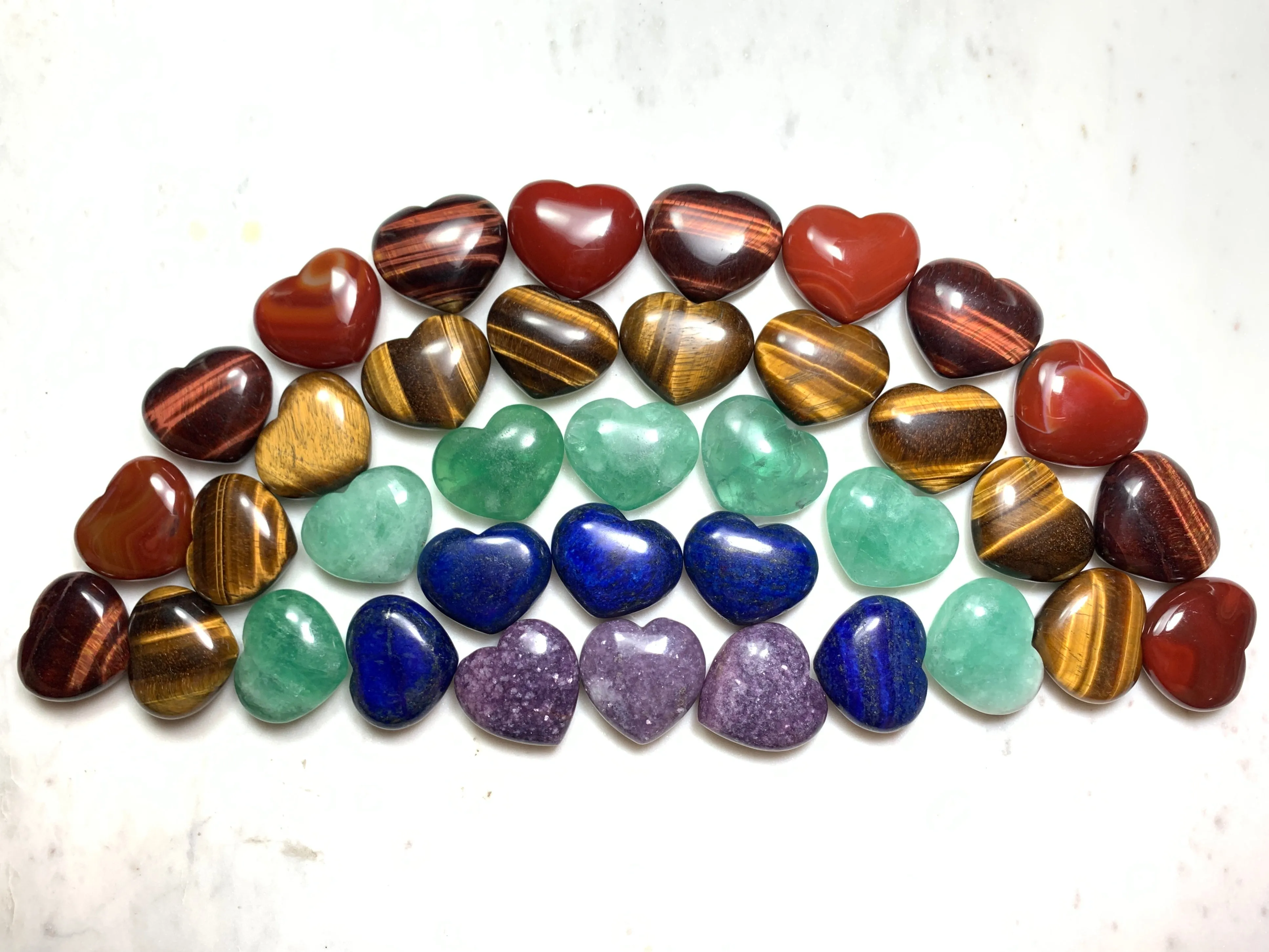 Amethyst Heart Palm Stone