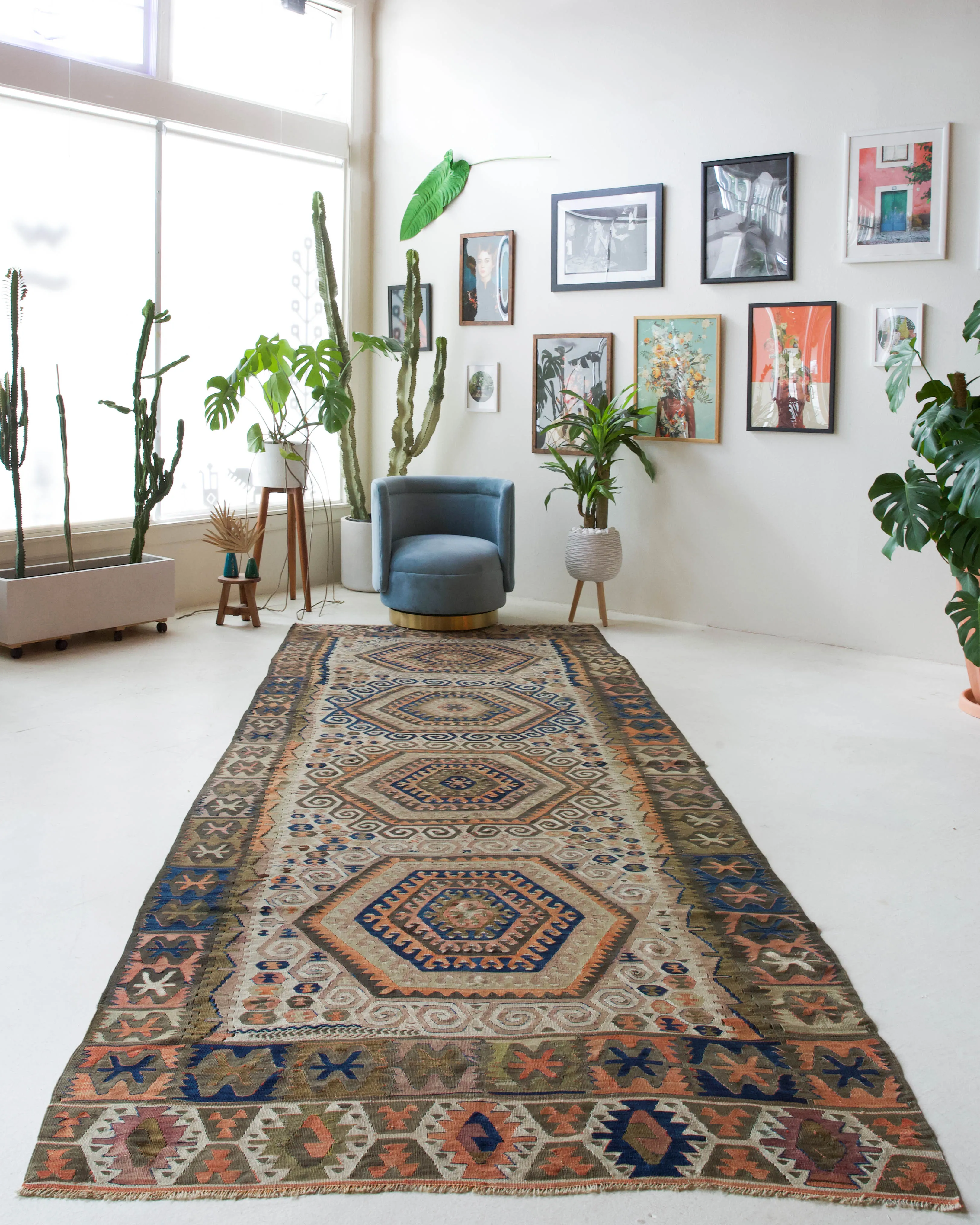 Antique Konya Taspinar Kilim Rug 5'2"x14'