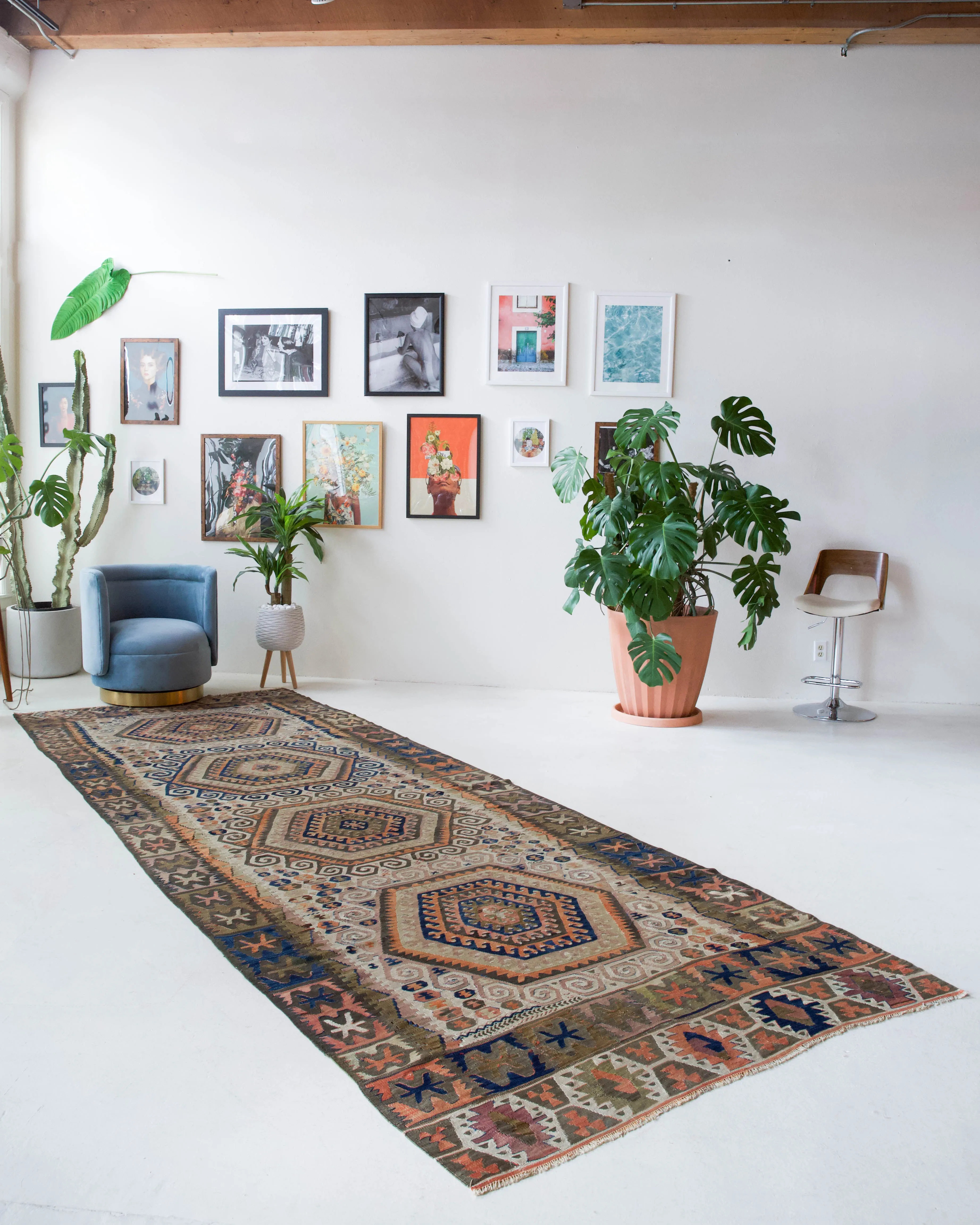 Antique Konya Taspinar Kilim Rug 5'2"x14'