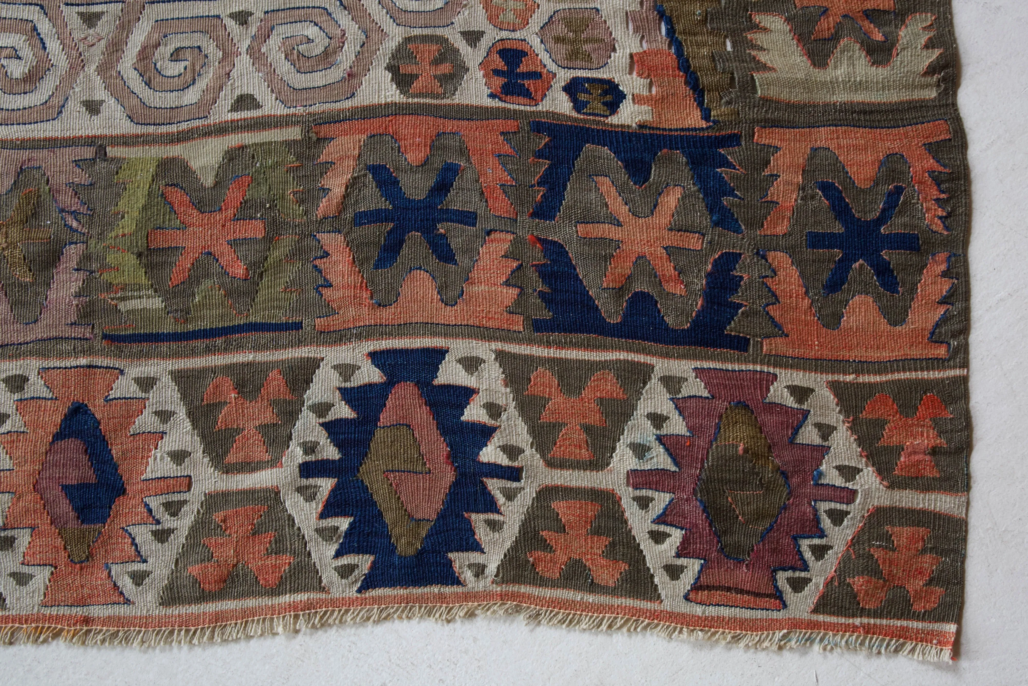 Antique Konya Taspinar Kilim Rug 5'2"x14'