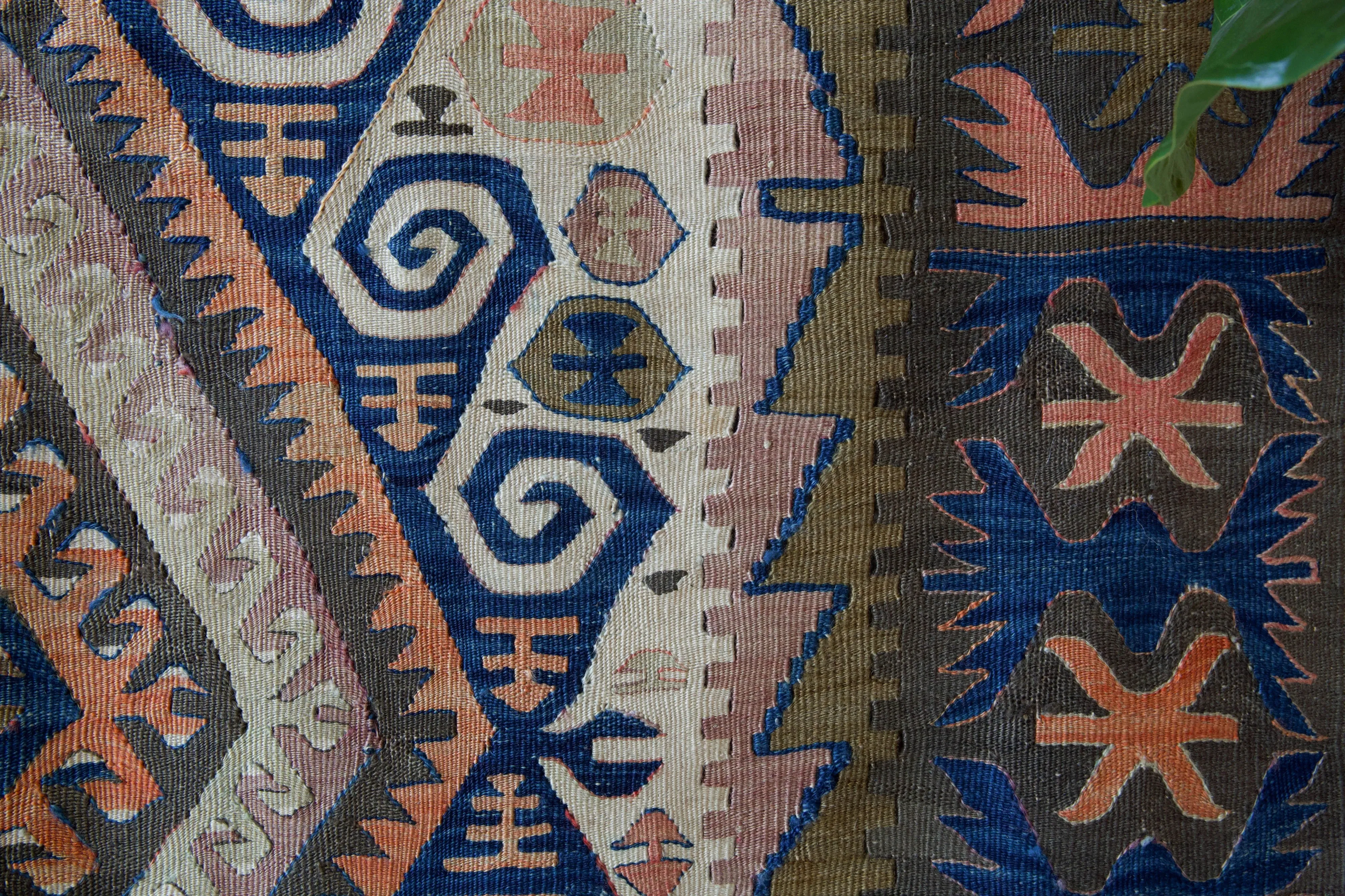 Antique Konya Taspinar Kilim Rug 5'2"x14'