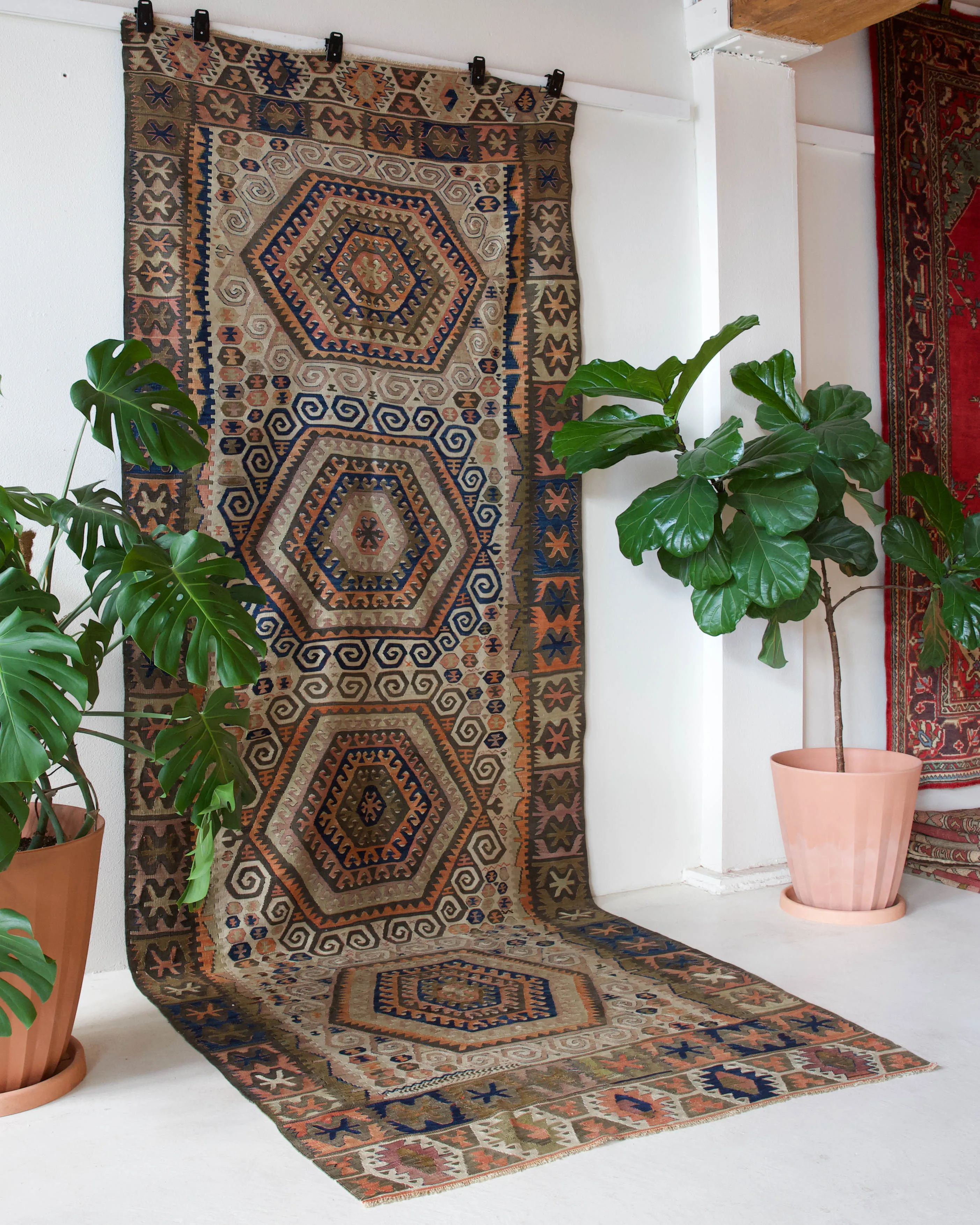Antique Konya Taspinar Kilim Rug 5'2"x14'