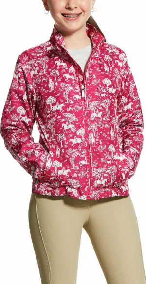 Ariat Girls Avery Jacket Pink Toile