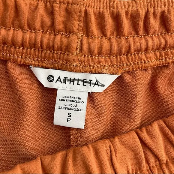 ATHLETA BREATHABLE Retroterry Short Sunbaked Clay High Rise Drawstring 2023 NWOT
