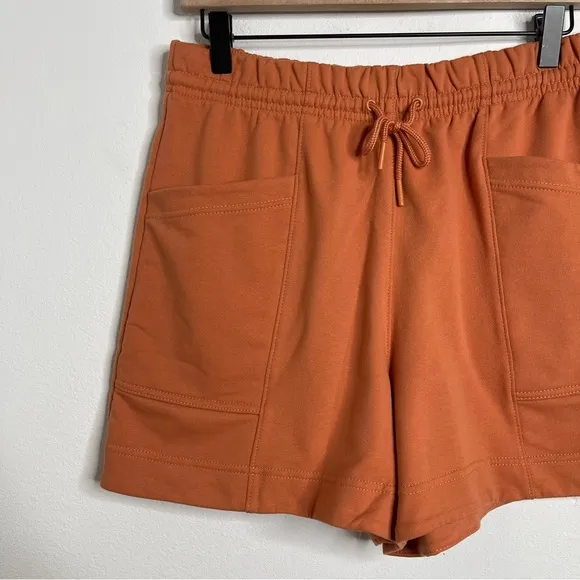 ATHLETA BREATHABLE Retroterry Short Sunbaked Clay High Rise Drawstring 2023 NWOT
