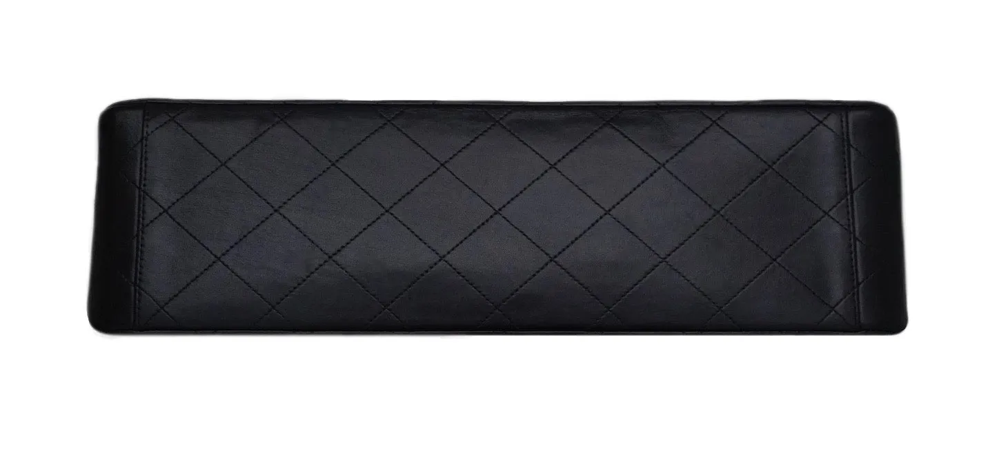 Authentic Chanel Black Lambskin Maxi Jumbo XL