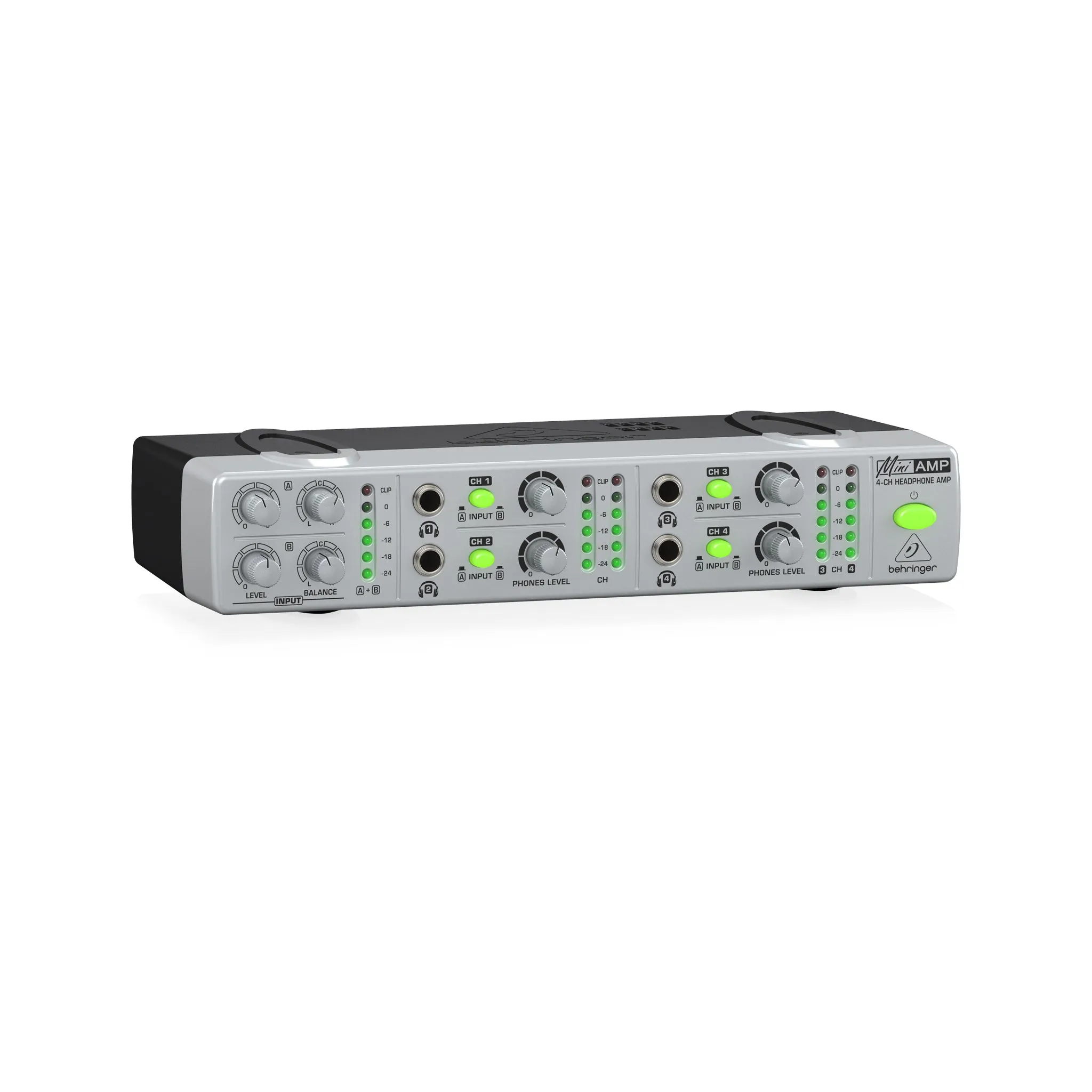 Behringer AMP800 Miniamp Ultra-Compact 4-Channel Stereo Headphones Amplifier
