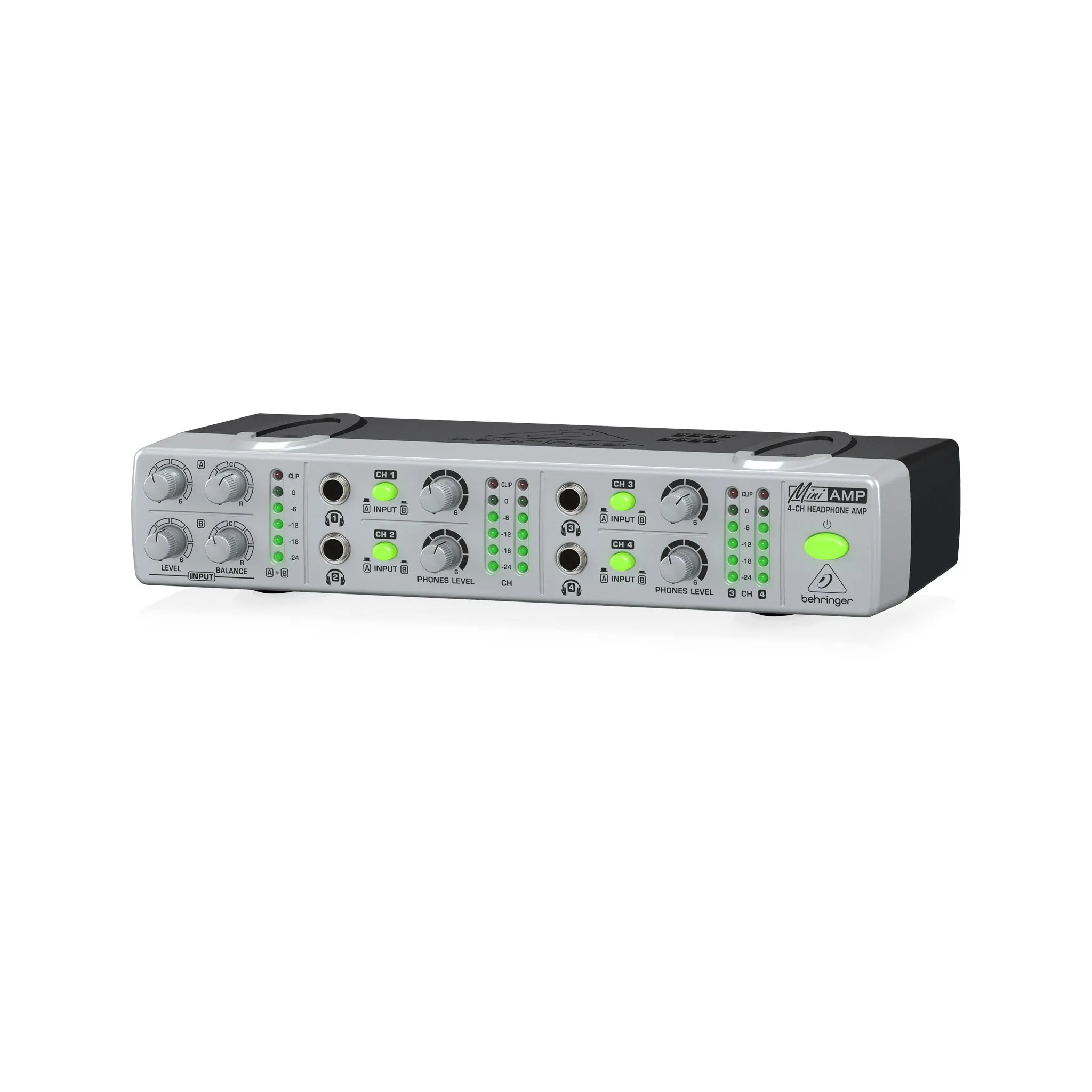 Behringer AMP800 Miniamp Ultra-Compact 4-Channel Stereo Headphones Amplifier