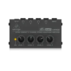 Behringer HA400 Microamp Ultra-Compact 4-Channel Stereo Headphones Amplifier