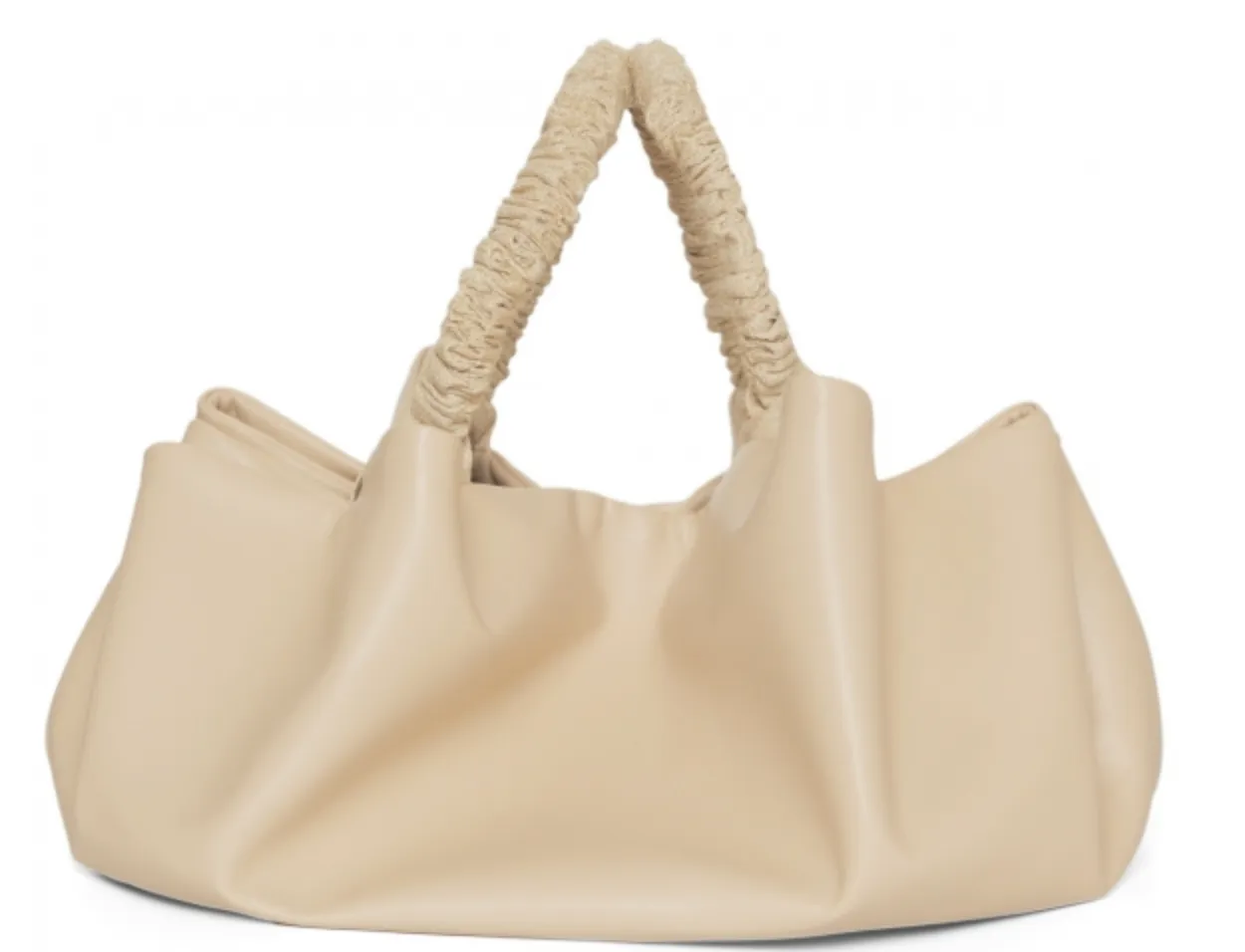 Beige Dumpling Tote