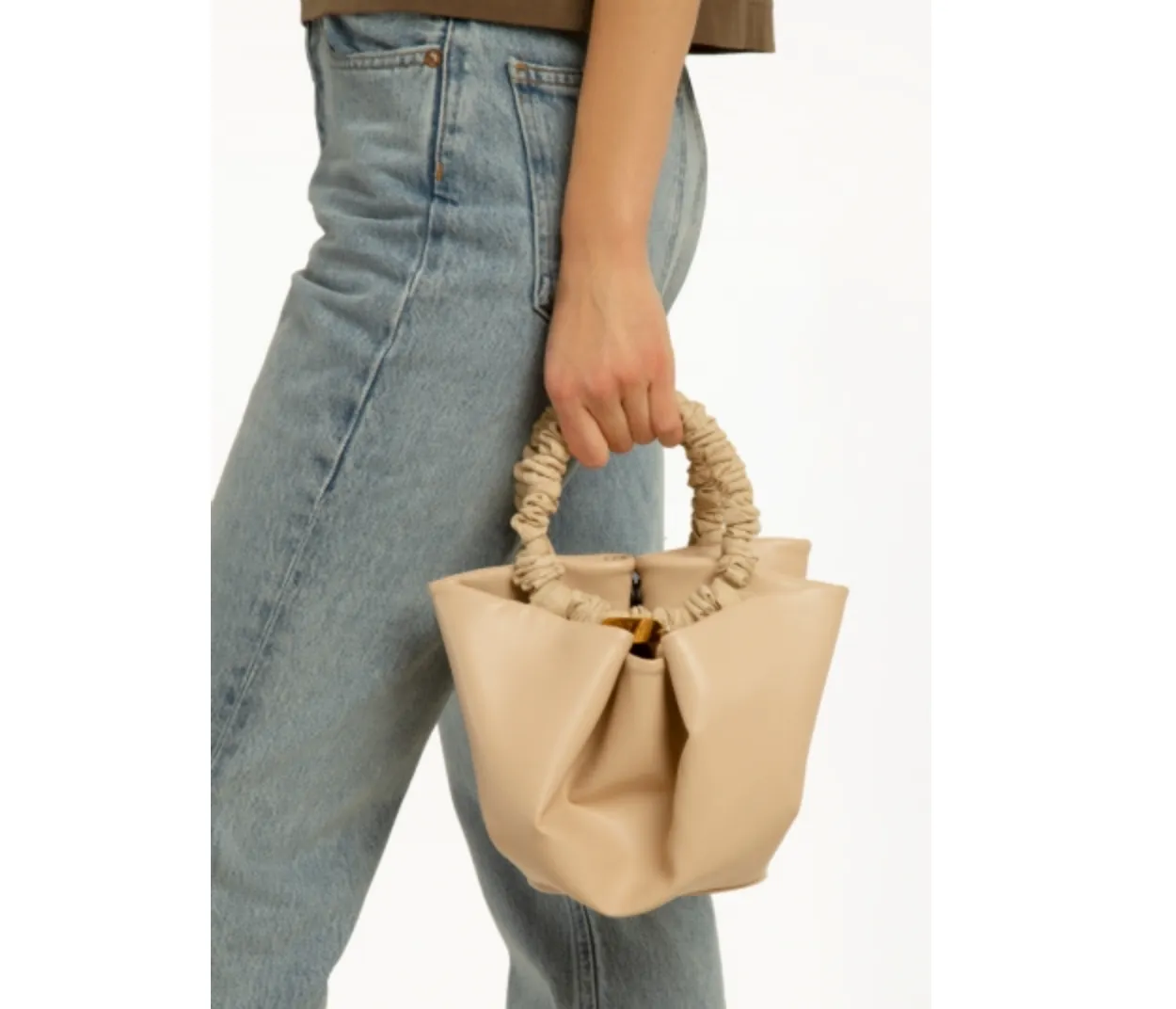Beige Dumpling Tote