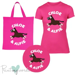 'Bexley' Ladies Personalised Matching Equestrian Set - Plodders Design