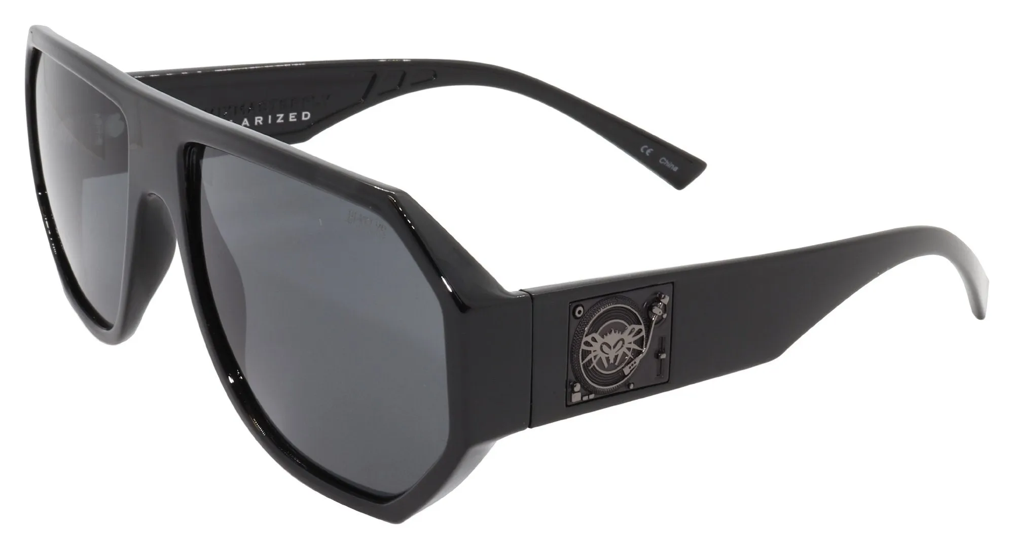 BLACK FLYS MIX MASTER FLY SUNGLASSES SHINY BLACK POLARIZED