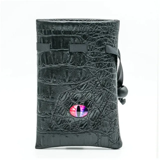 Black Leatherette Changeling Eye Dice Bag