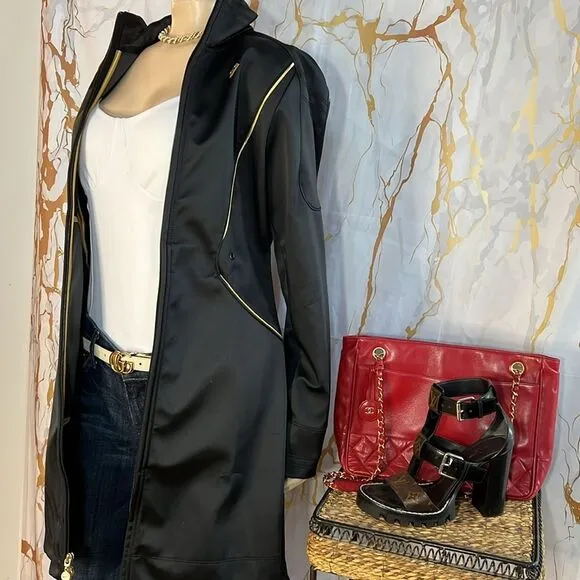 Black and gold Nike coat