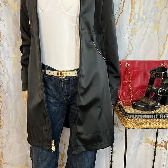 Black and gold Nike coat