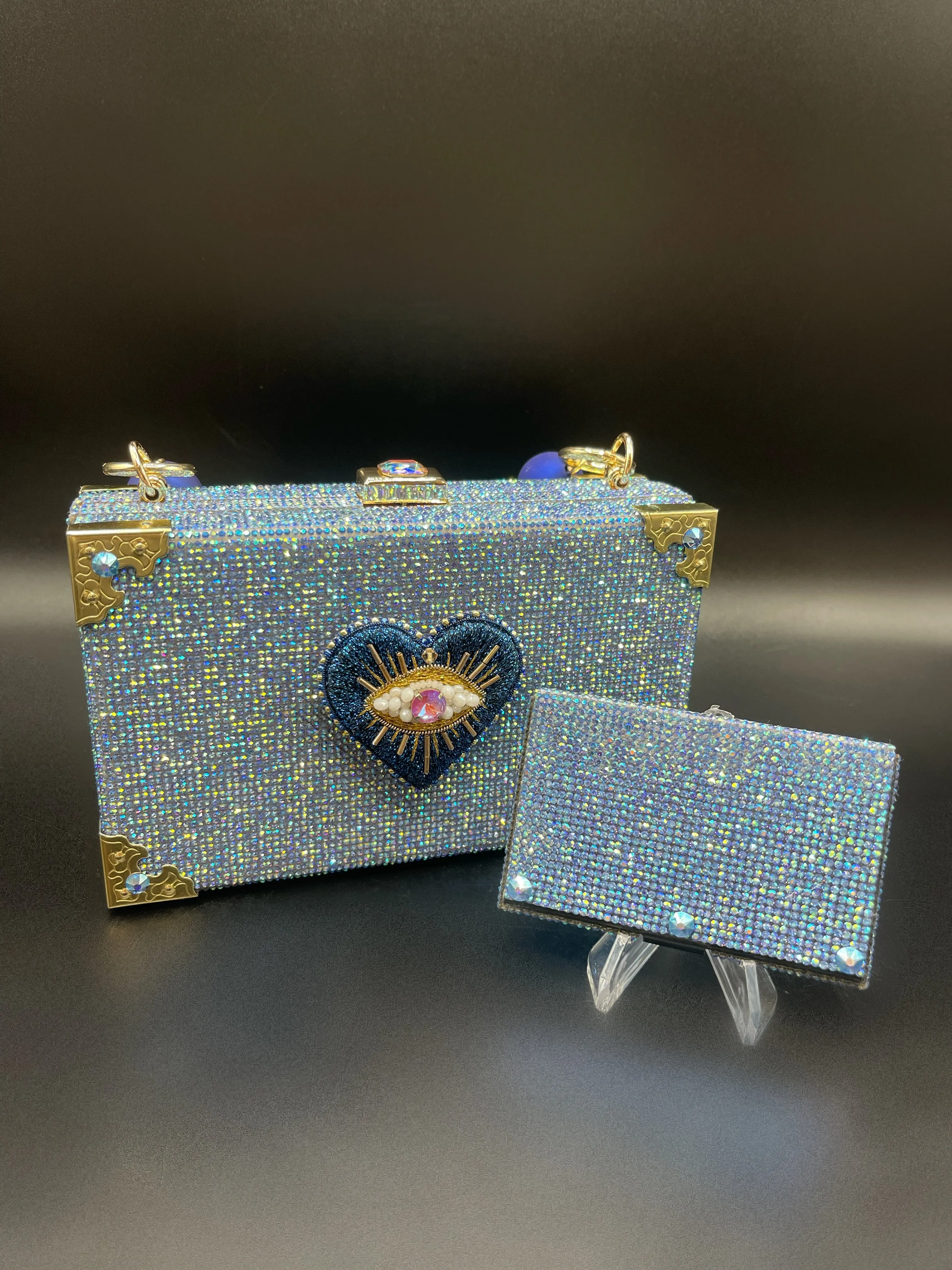 Blue AB Card Holder