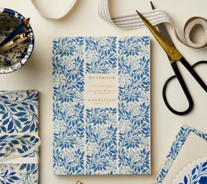 Blue Flora Notebook