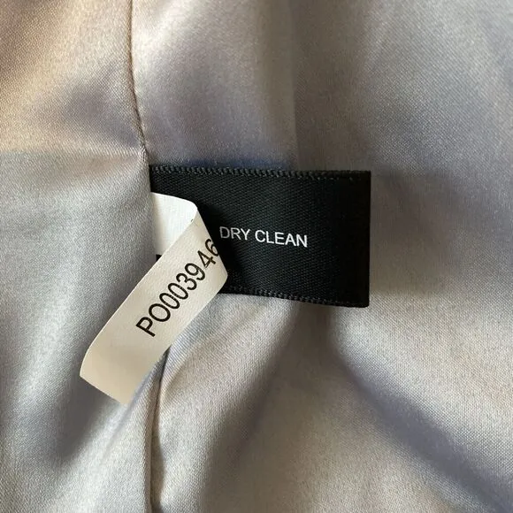 Boston Proper NWT Women’s Crystal Trim Collarless Tweed Blazer Career Size 16