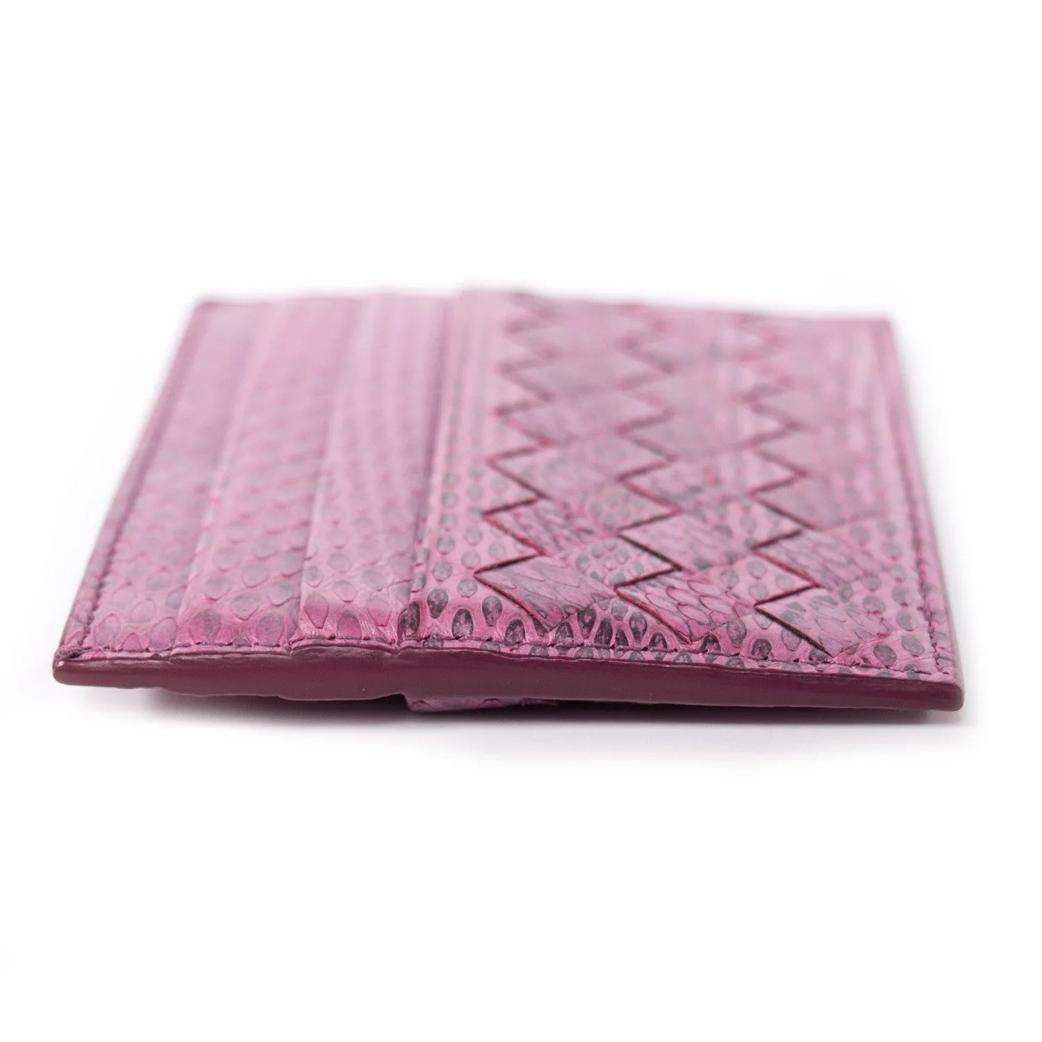 Bottega Veneta Intrecciato Snake Skin Card Holder