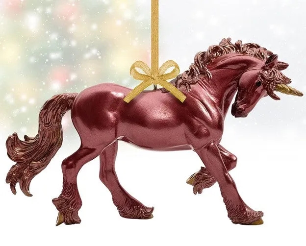 Breyer 2024 Holiday Scarlet Unicorn Ornament