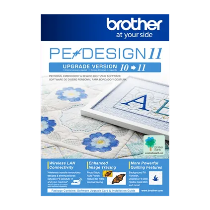 Brother PE-Design 11 Embroidery Design & Digitizing Software Upgrade