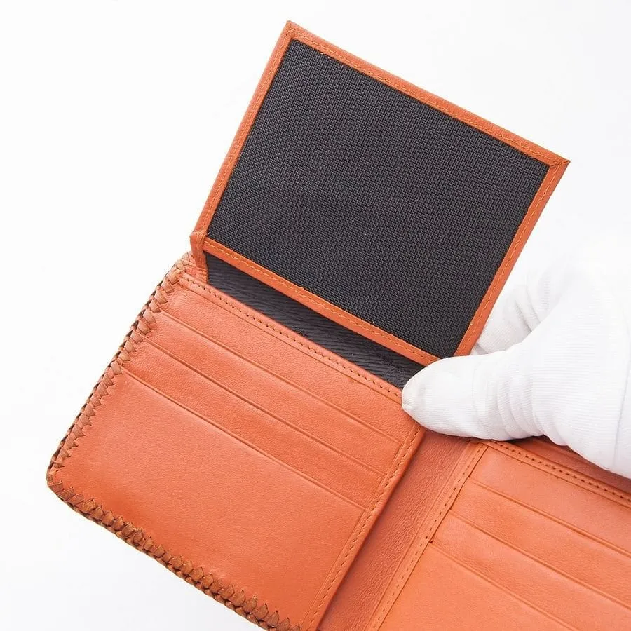 Brown Hardcore Crocodile Head Skin Wallet