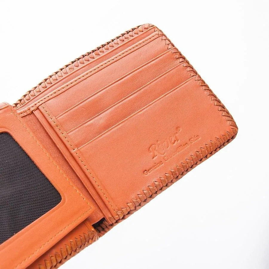 Brown Hardcore Crocodile Head Skin Wallet